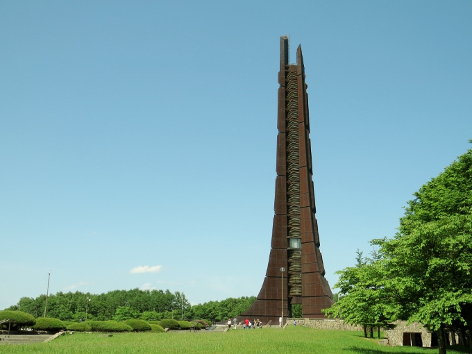 野幌森林公園、百年記念塔、江別市