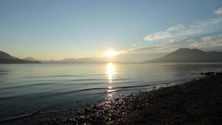 【動画】美笛キャンプ場の最高の朝日！支笏湖の景色