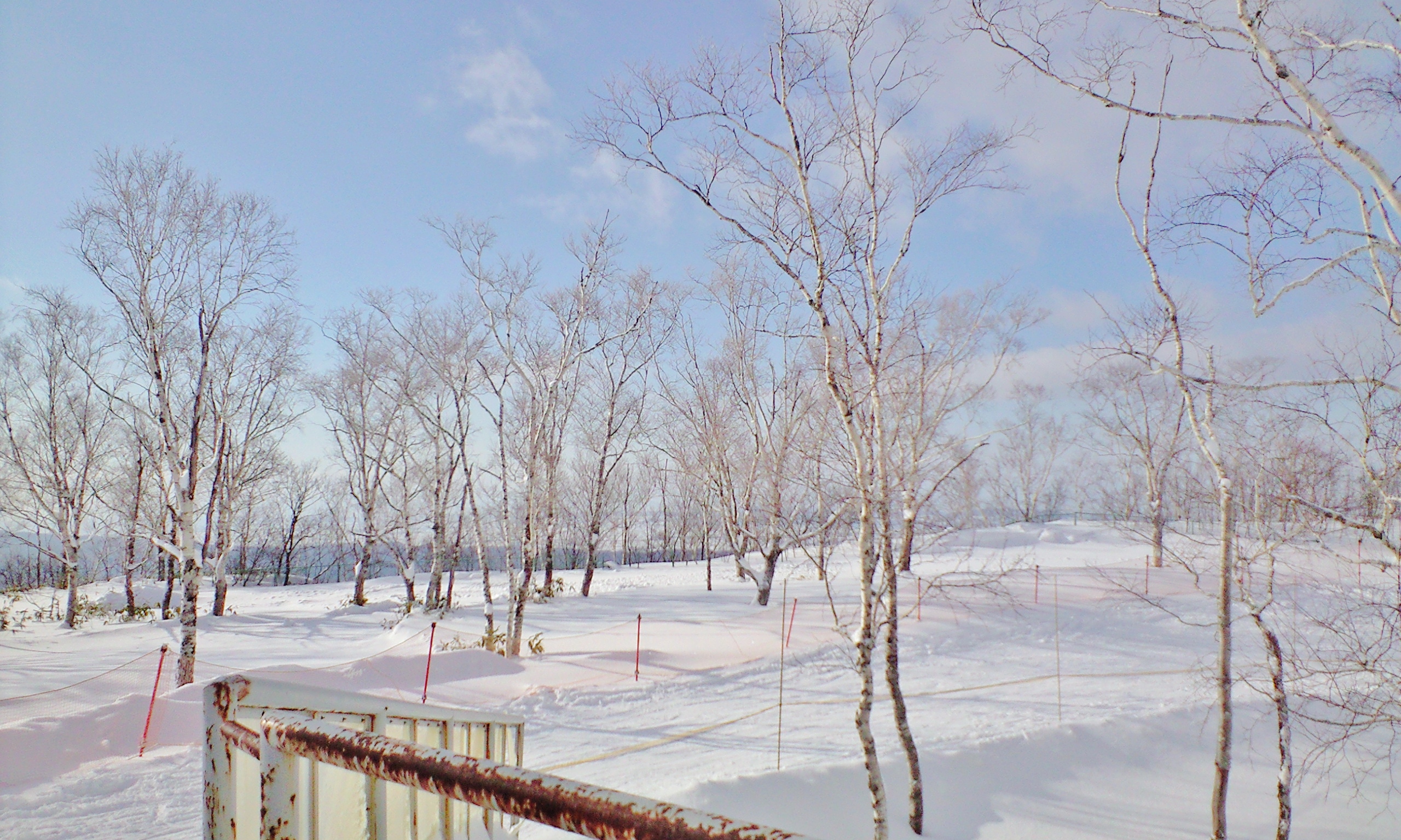 夕張市のスキー場は、北海道の中でもかなり良いとこです｜マウントレースイスキー場の景色｜2009/12/28